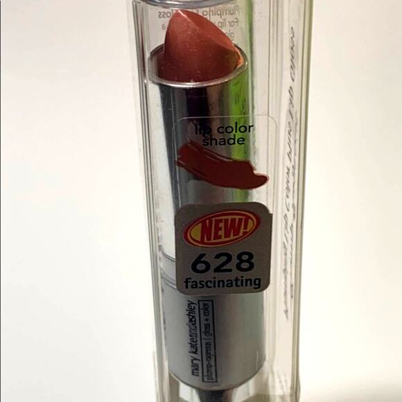 Mary Kate Ashley Plump Rageous LIP COLOR & GLOSS DUO Pink Clear Glitter 628 NEW - Picture 3 of 7